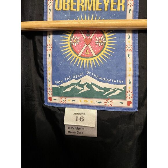 Vintage Obermeyer Ski Suit Snowsuit Snow Bib One Piece Purple Junior Sz 16 Retro - Picture 5 of 16